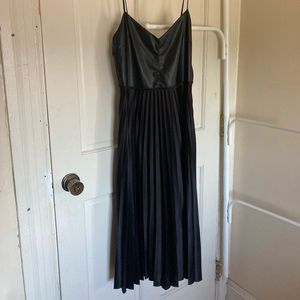 Leather and Silk Zara Dress